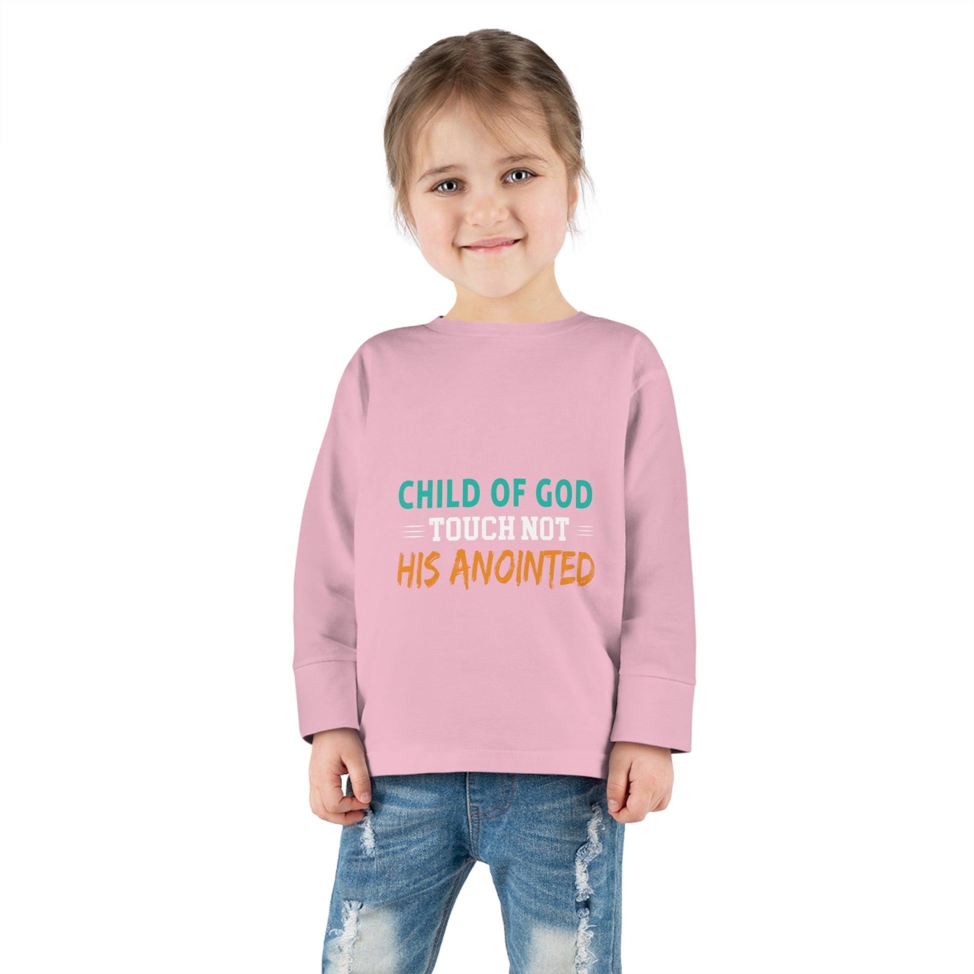 Child Of God Touch Not His Anointed Toddler Christian Sweatshirt Printify