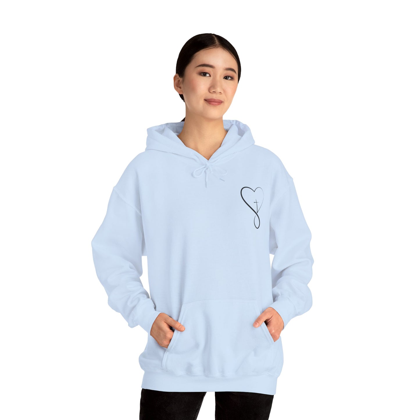 Chosen (angel wings) Women's Christian Hooded Pullover Sweatshirt