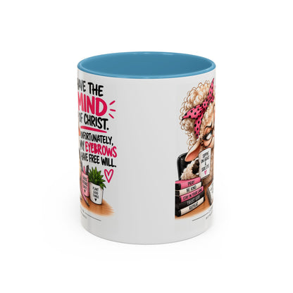 Christian Coffee Mug – "I Have the Mind of Christ" Funny Sheep Design (11/15 oz)