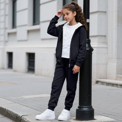 Walking In His Love Youth Christian Zippered Sportswear Outfit - ClaimedbyGodDesigns