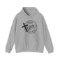 Unisex Christian Hooded Sweatshirt - Loading He Aint Done With Me Yet