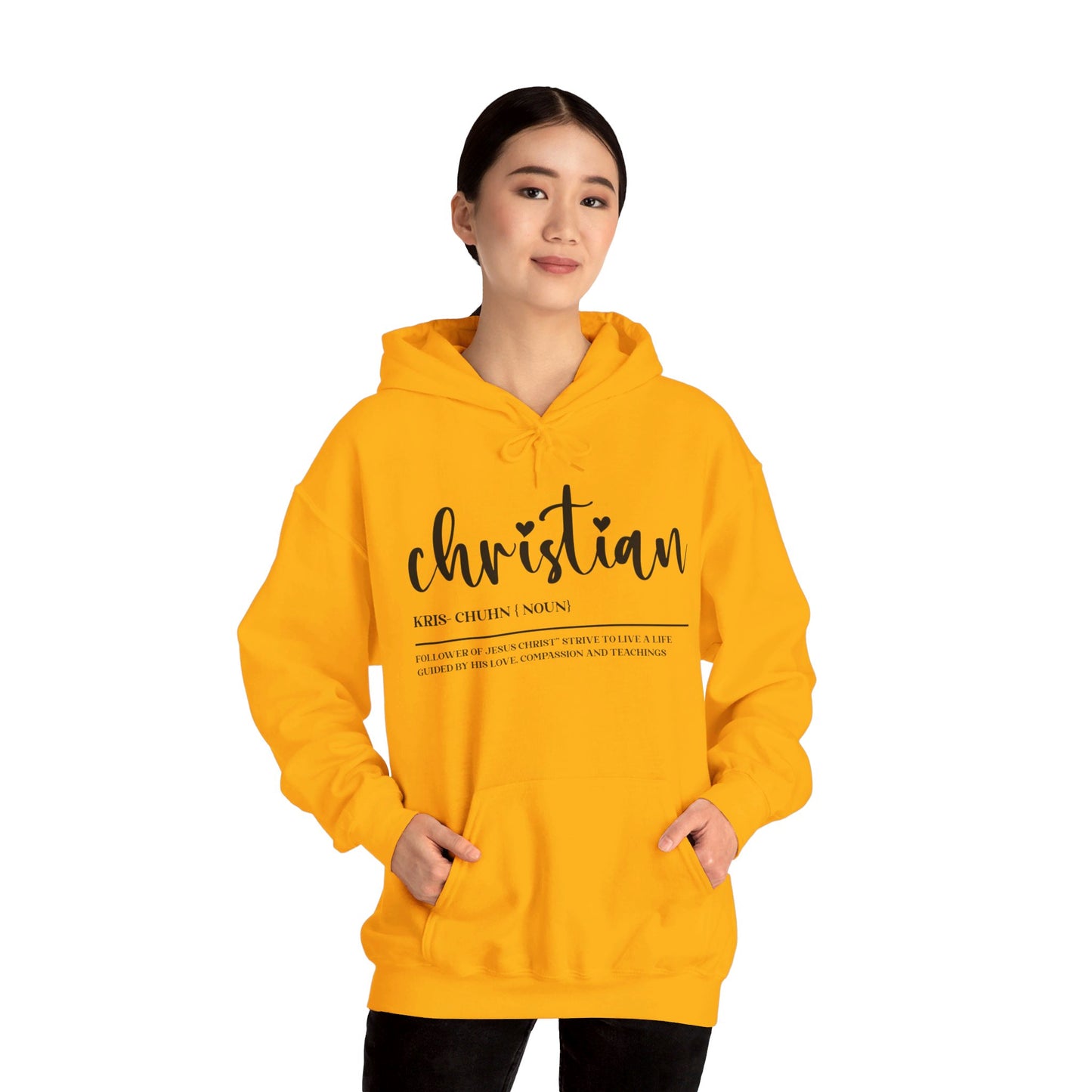 I Am A Christian Follower Of Christ  Unisex Christian Pullover Hooded Sweatshirt