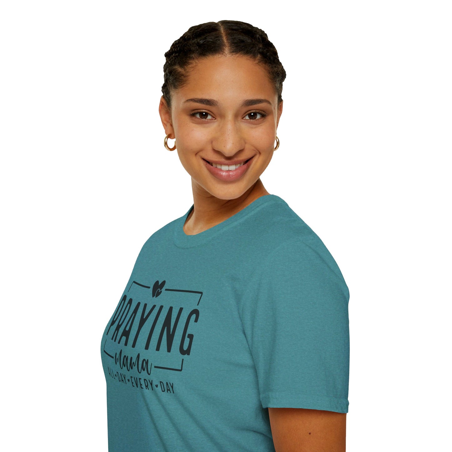 Praying Mama All Day Every Day Women's Christian T-shirt