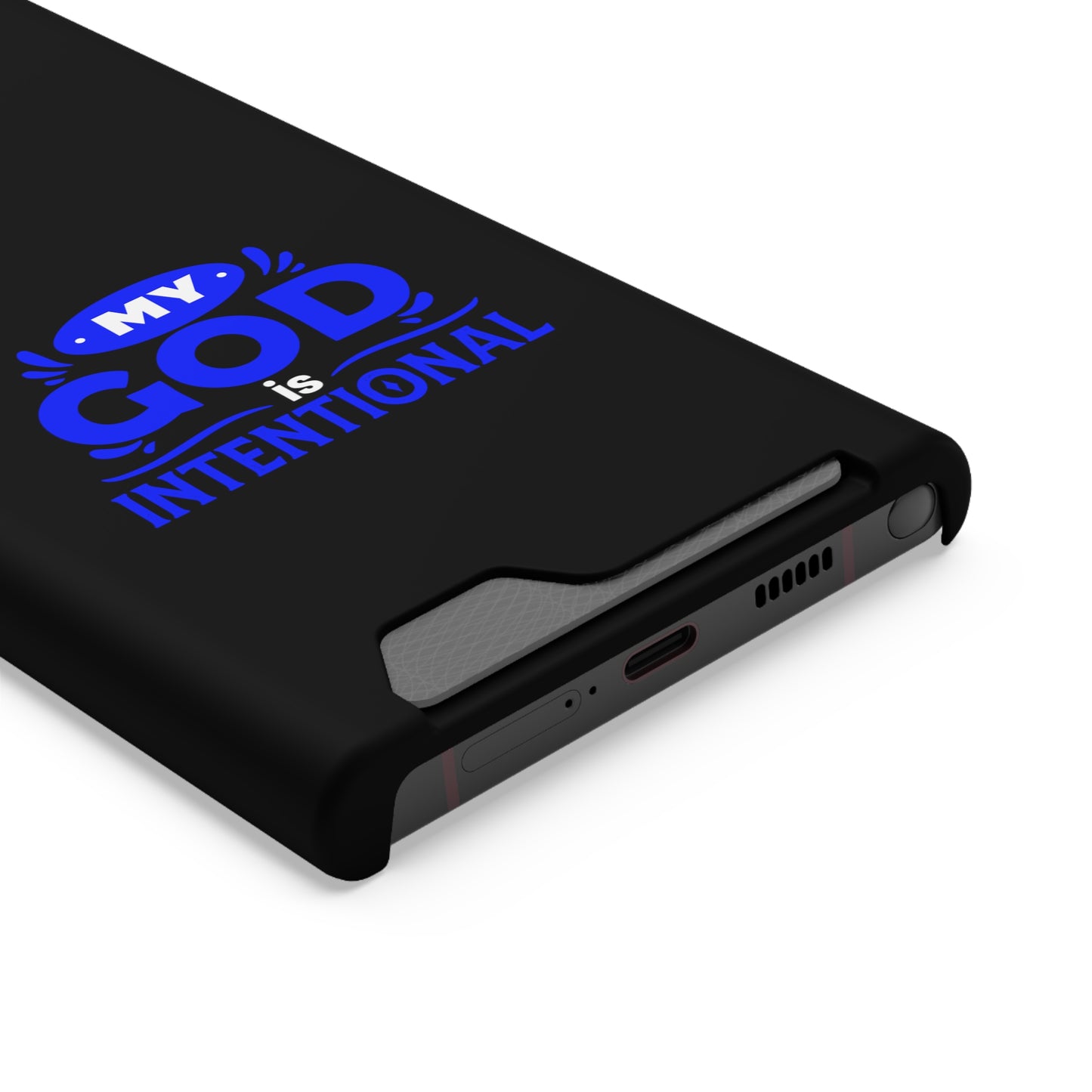 My God Is Intentional  Phone Case With Card Holder
