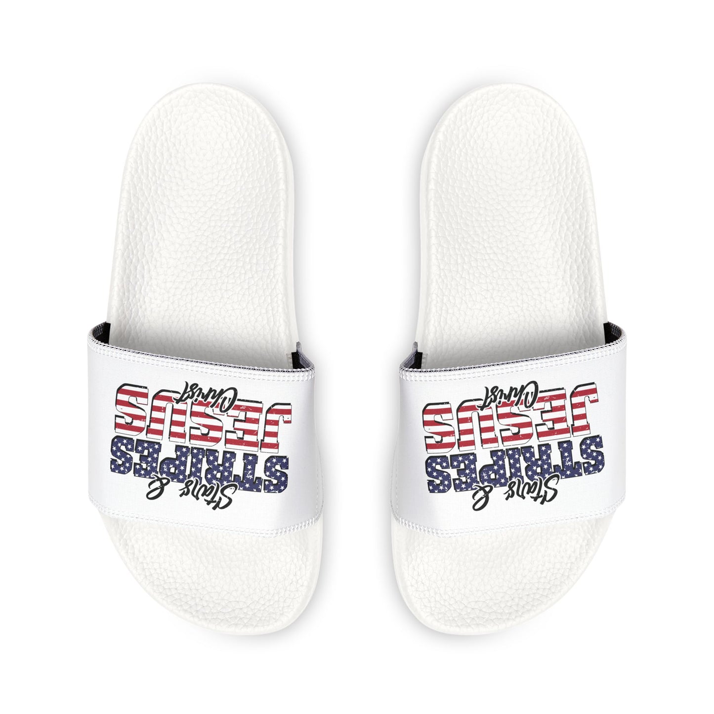 Stars & Stripes Jesus Sandals, Youth Summer Footwear, Patriotic Flip-Flops, Casual Beach Footwear, Kid-Friendly Sandals, Christian [...]