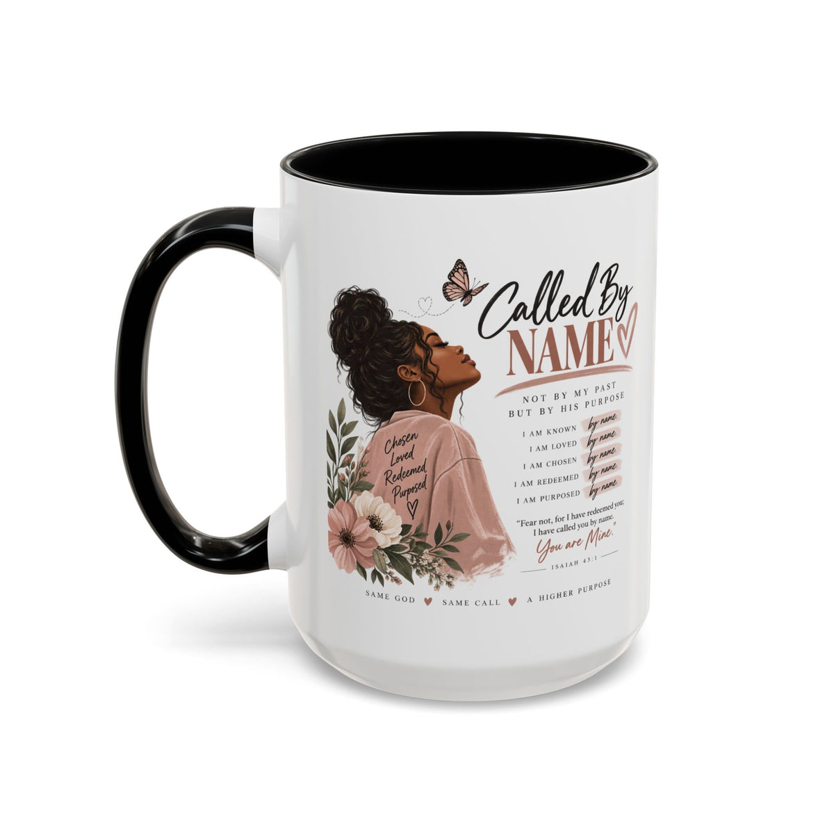 Called By Name Coffee Mug — Inspirational Christian Gift for Her (11/15oz)