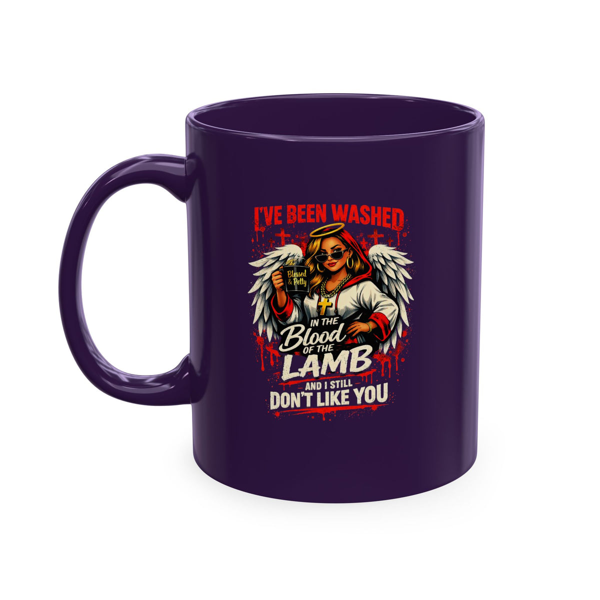 Ceramic Mug — 'I've Been Washed in the Blood of the Lamb' Christian Faith Coffee Cup
