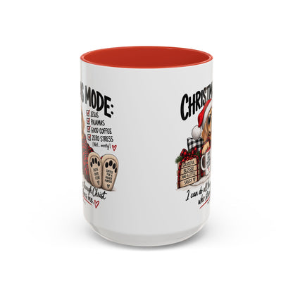 Christmas Mode: Jesus, Pajamas, Good Coffee Dog Coffee Mug