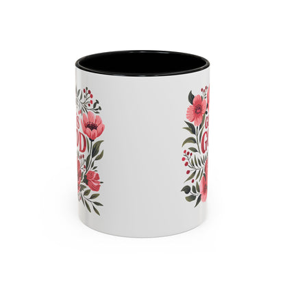 Christian Ceramic Mug- He Is Good Accent Coffee Mug (11, 15oz)