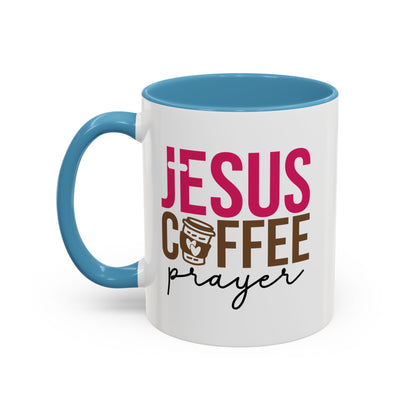 Faith-Inspired Coffee Prayer Accent Mug - Faith Inspired Gift for Coffee Lovers, Religious Drinkware, Inspirational Kitchen Decor