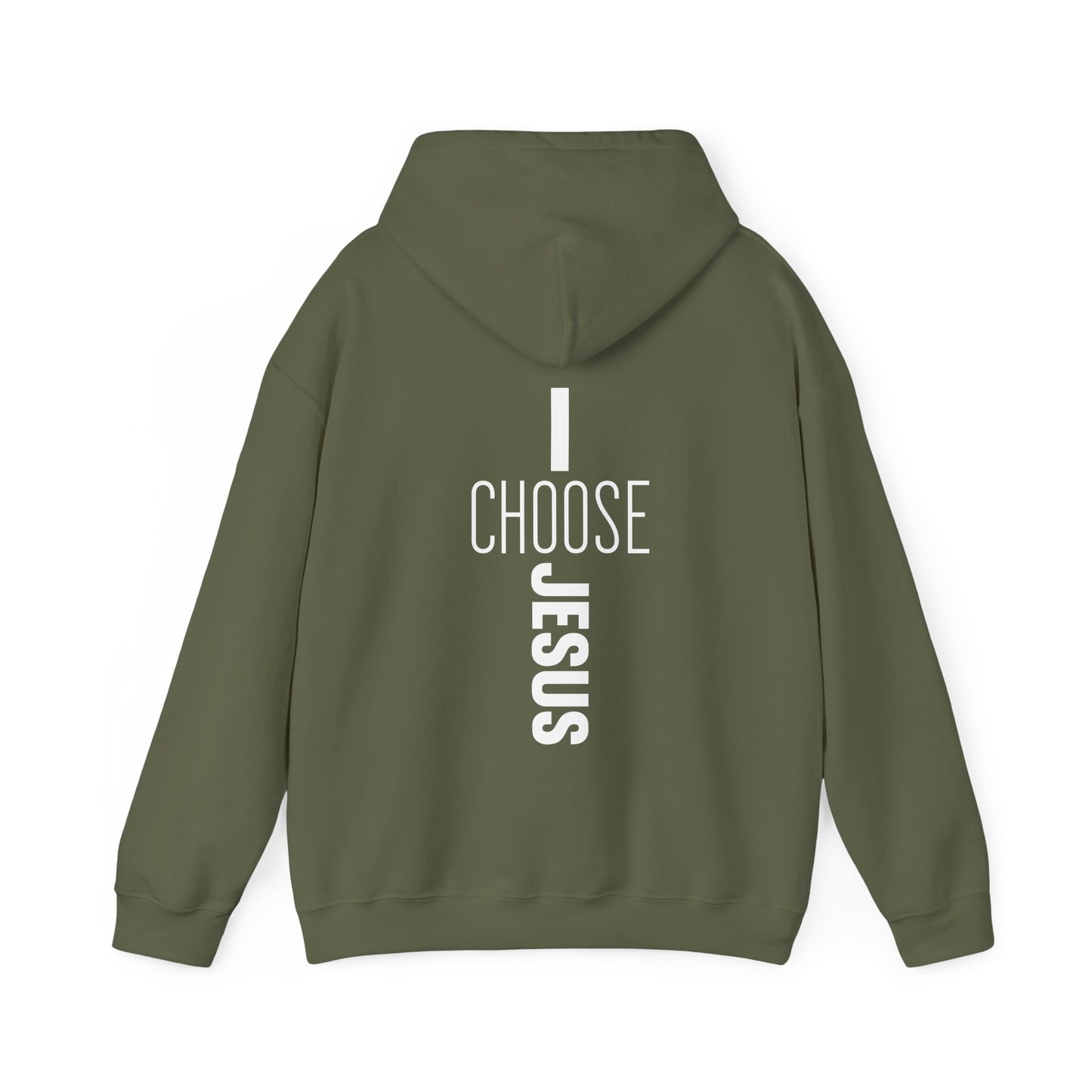 I Choose Jesus Unisex Christian Hooded Pullover Sweatshirt