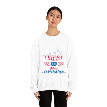 Christ Is My Firm Foundation Unisex Heavy Blend™ Crewneck Sweatshirt