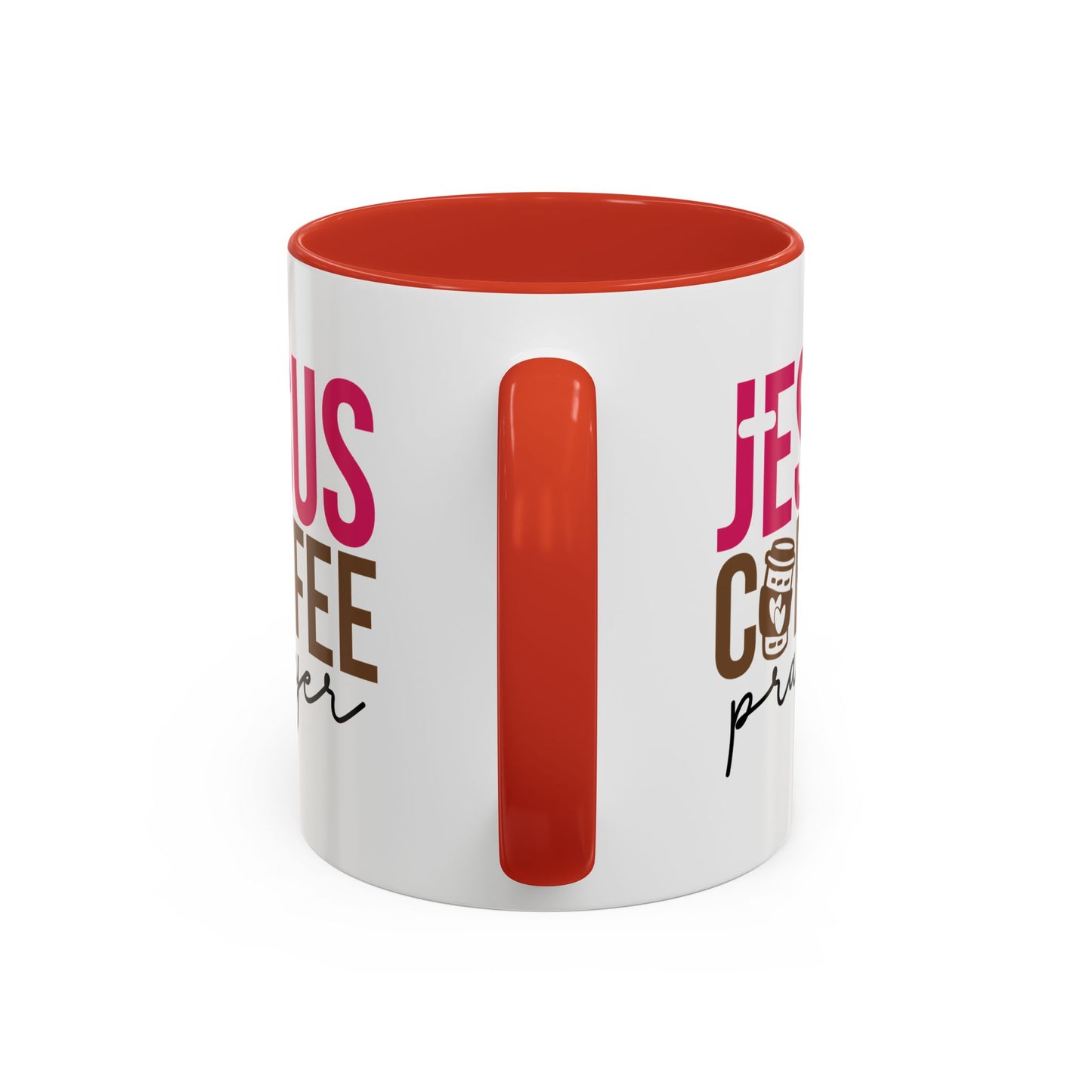 Faith-Inspired Coffee Prayer Accent Mug - Faith Inspired Gift for Coffee Lovers, Religious Drinkware, Inspirational Kitchen Decor