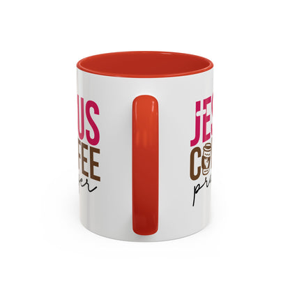 Faith-Inspired Coffee Prayer Accent Mug - Faith Inspired Gift for Coffee Lovers, Religious Drinkware, Inspirational Kitchen Decor