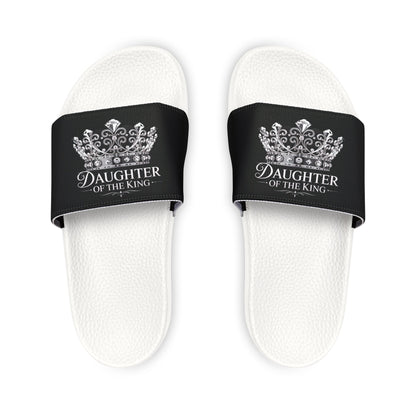 Daughter of the King Women's Sandals, Casual Summer Slide Sandals, Comfortable Pool Footwear, Gift for Her, Vacation Essentials