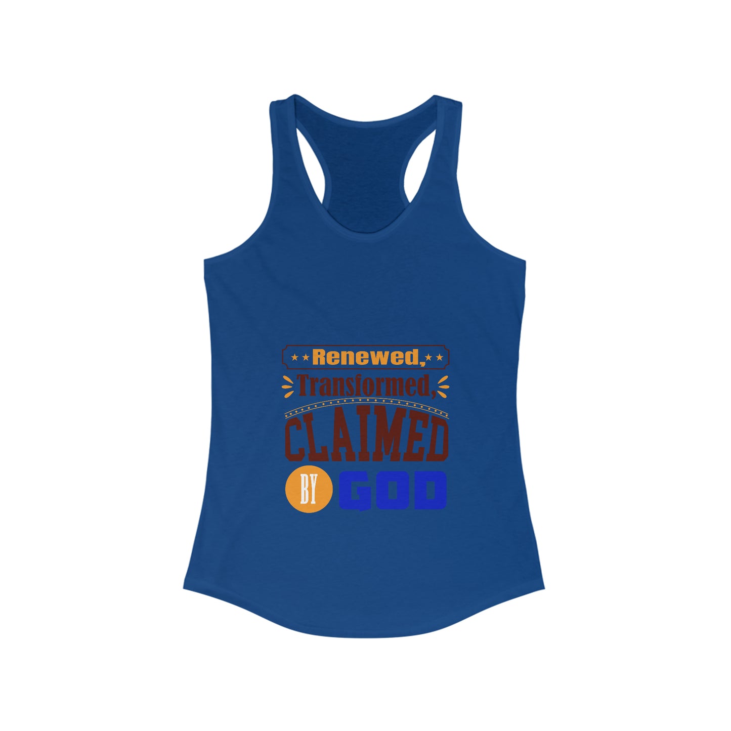 Renewed, Transformed, Claimed By God Slim Fit Tank-top