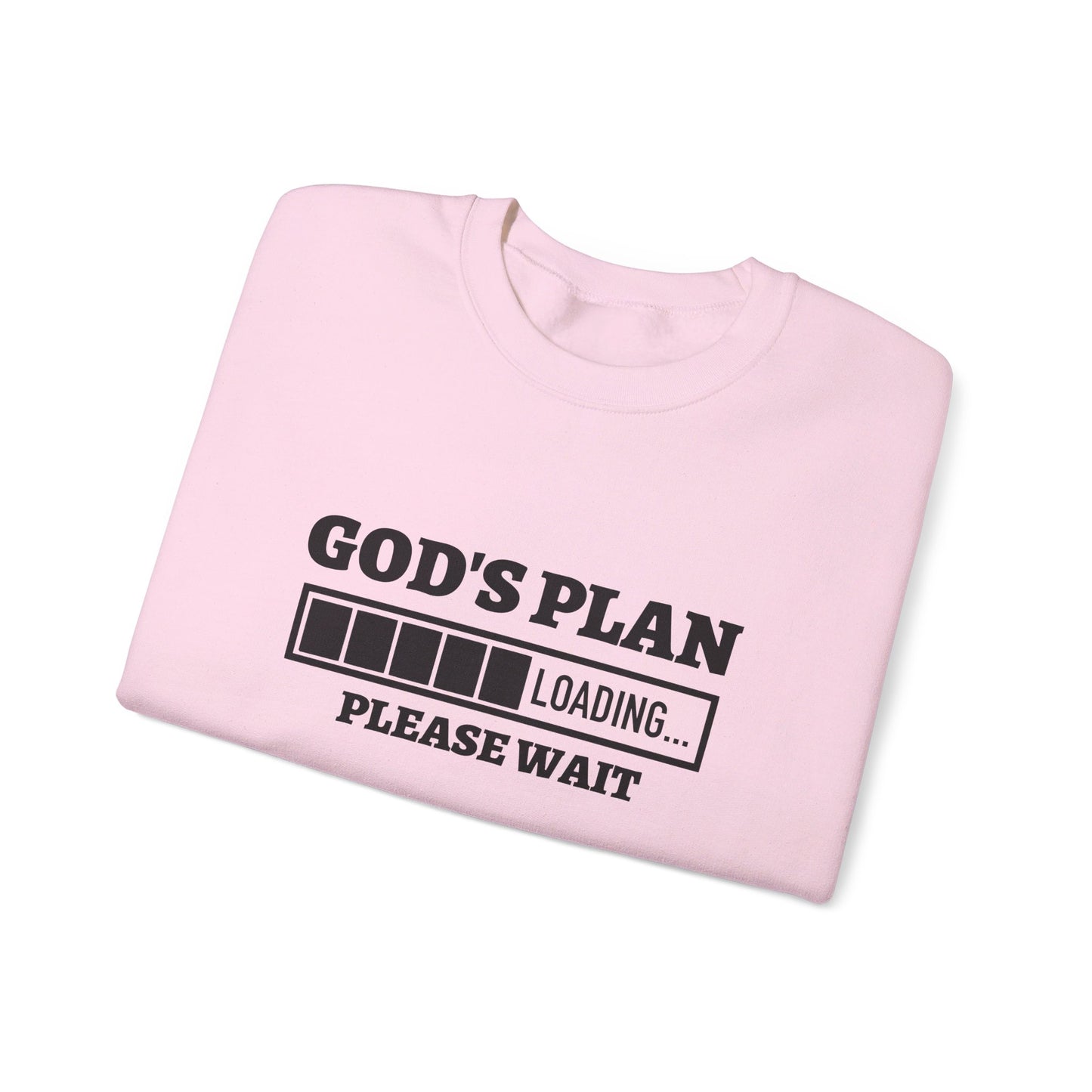 God's Plan Loading Unisex Heavy Blend™ Crewneck Christian Sweatshirt