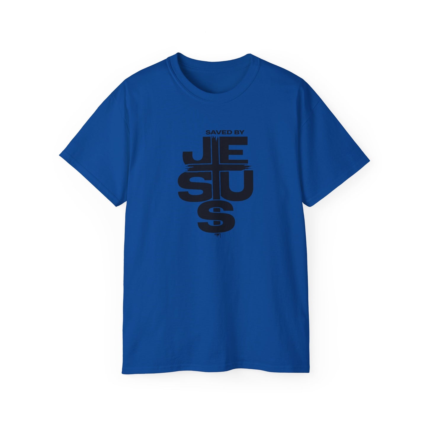 SAVED BY JESUS Unisex Christian Ultra Cotton Tee Printify