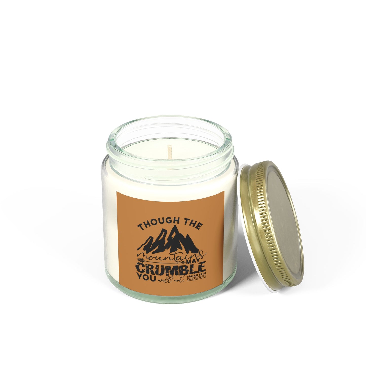 Though The Mountains May Crumble You Will Not Christian Scented Candle (4oz, 9oz)