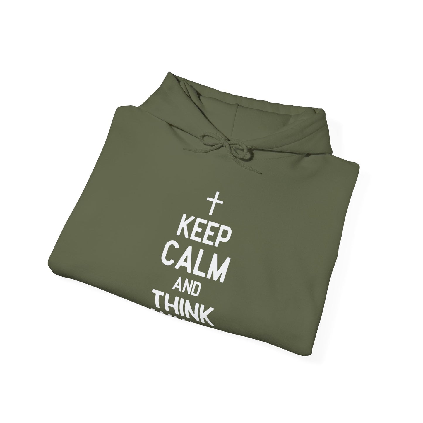 Keep Calm And Think What Would Jesus Do (wwjd)Unisex Christian Hooded Pullover Sweatshirt