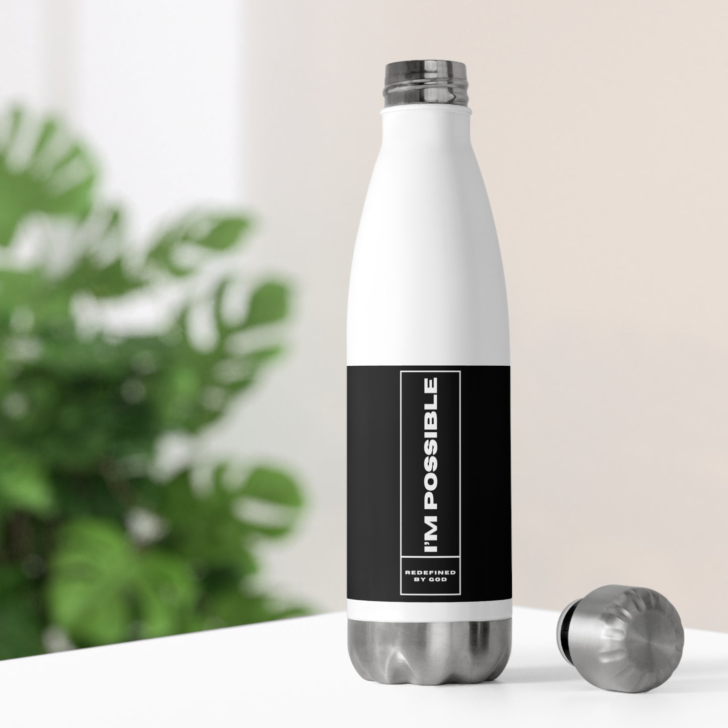 I'm Possible Redefined By God Christian Insulated Bottle Printify