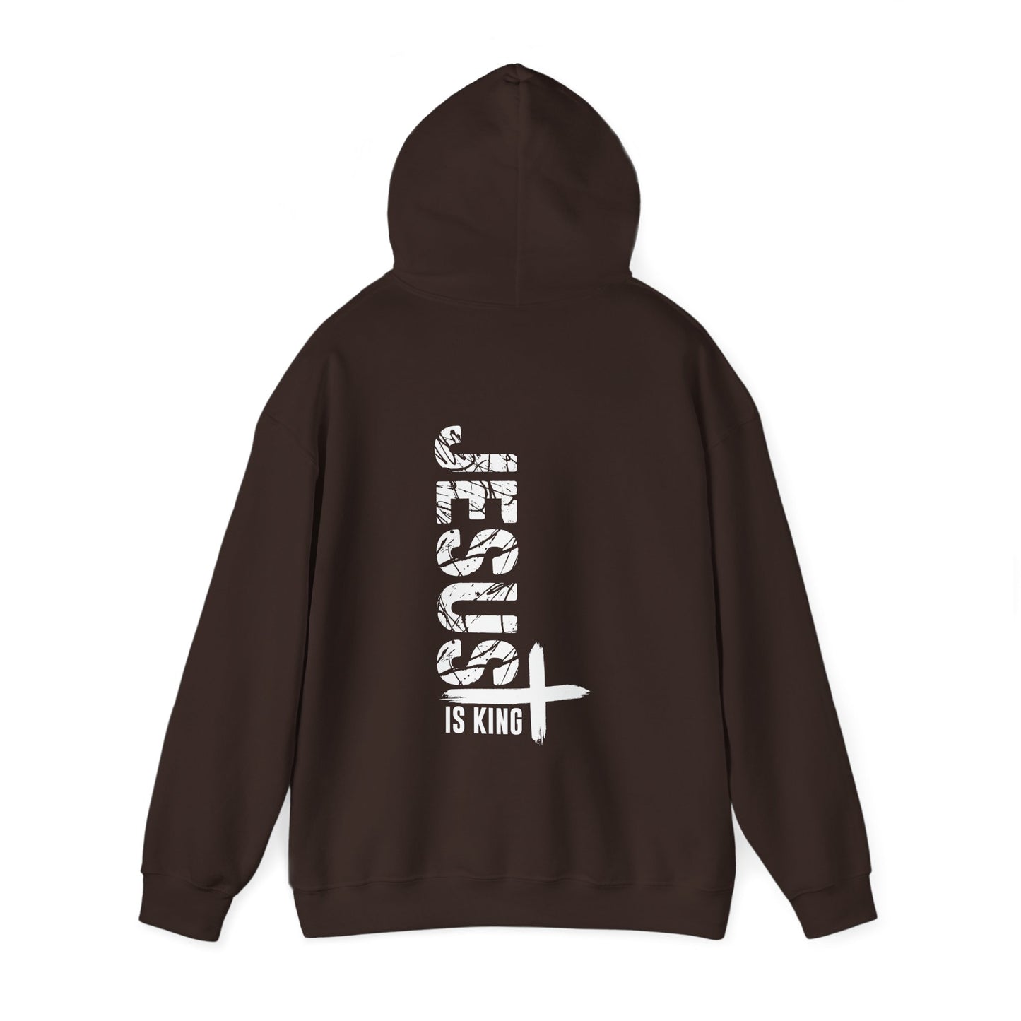 Jesus Is KIng  Unisex Christian Hooded Pullover Sweatshirt