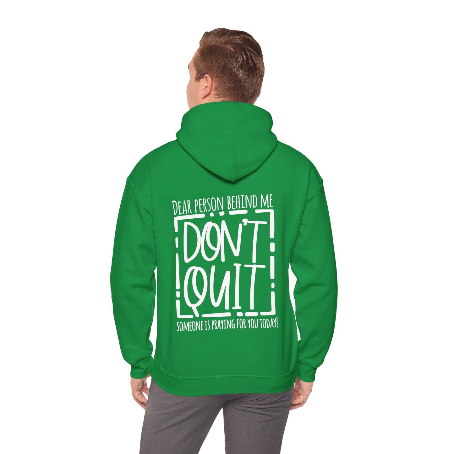 Pray For One Another Don't Quit Unisex Christian Pullover Hooded Sweatshirt