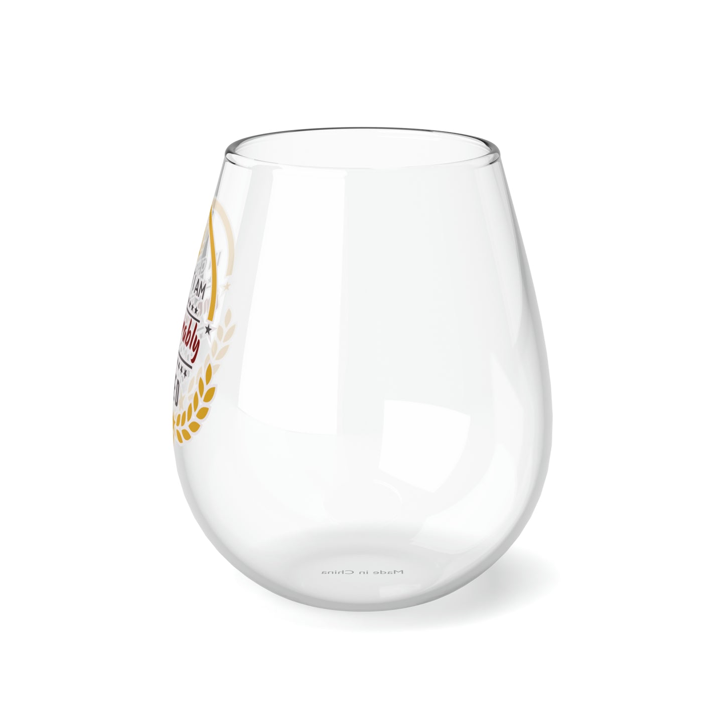 In Christ I Am Immeasurably Valued Stemless Wine Glass, 11.75oz