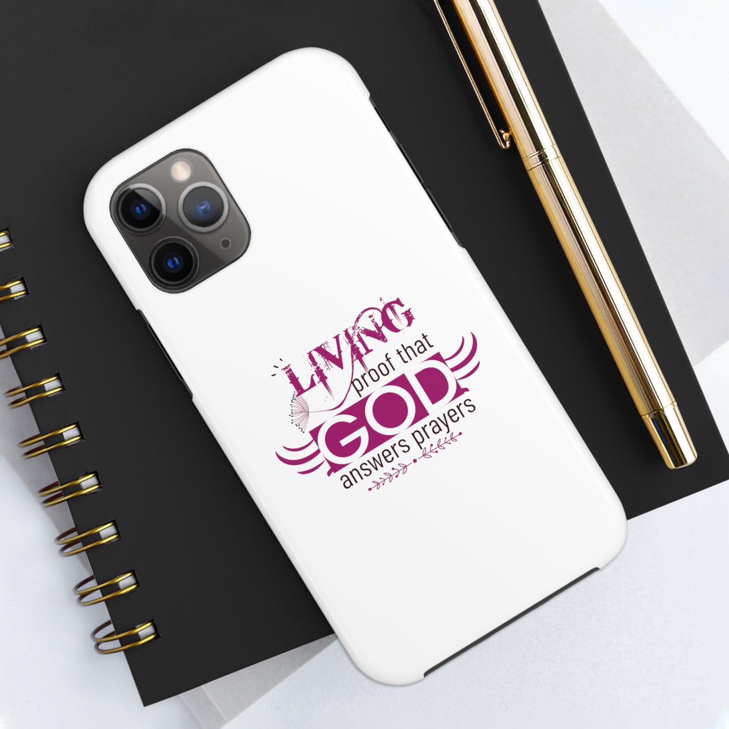 Living Proof That God Answers Prayers Tough Phone Cases, Case-Mate