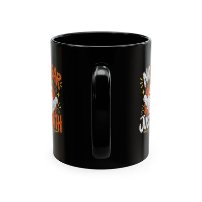 Halloween Ghost Christian Ceramic Mug — "No Fear, Just Faith" Pumpkin Coffee Cup