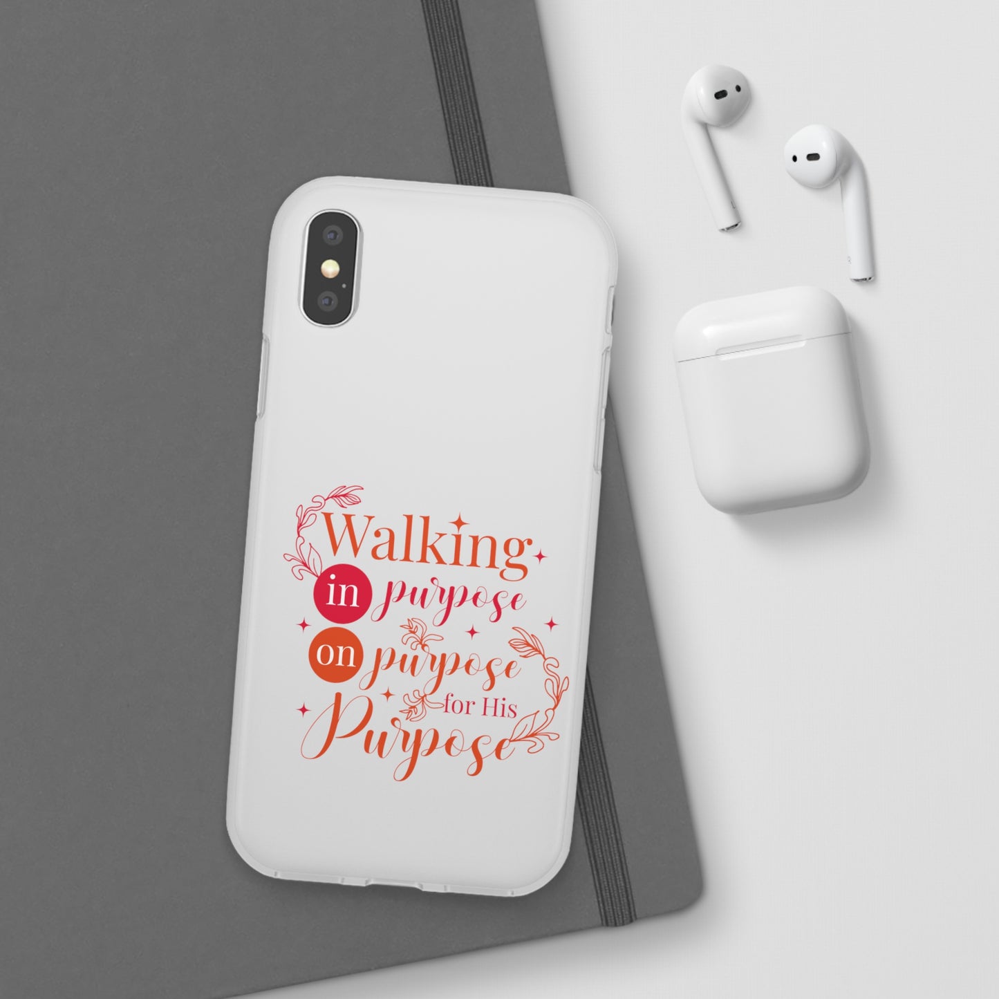 Walking In Purpose On Purpose For His Purpose  Flexi Phone Case