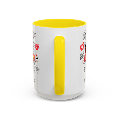 Decline the Devil Coffee Mug — "The Devil Has Requested to Follow You" (James 4:7)