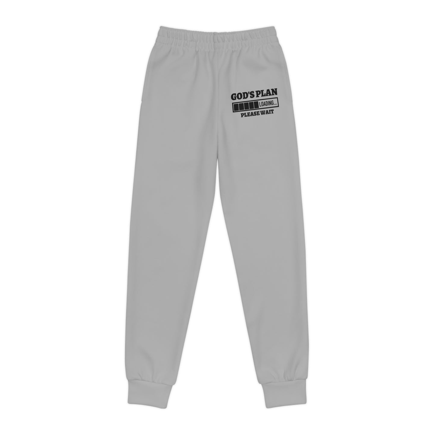 God's Plan Loading Please Wait Youth Christian Sweatpants (Joggers)