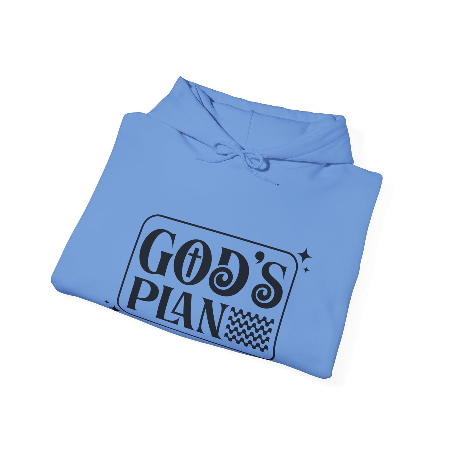 God's Plan Over MIne Unisex Christian Hooded Pullover Sweatshirt