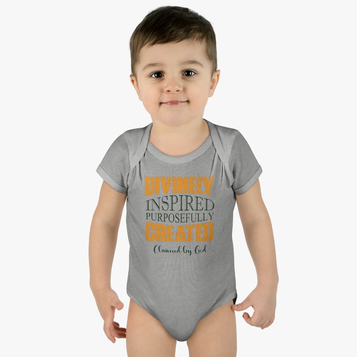 Divinely Inspired Purposefully Created Christian Baby Onesie Printify