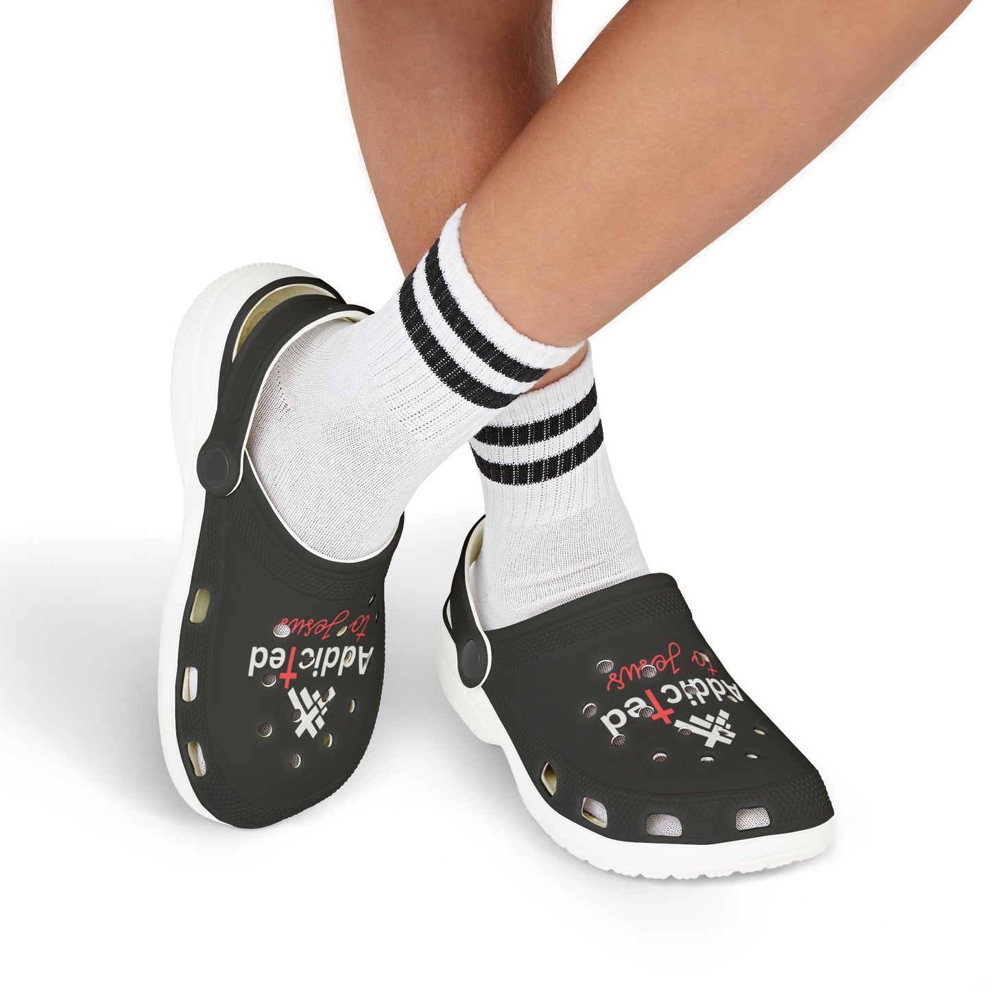 Kid's EVA Foam Clogs - Addicted To Jesus Design