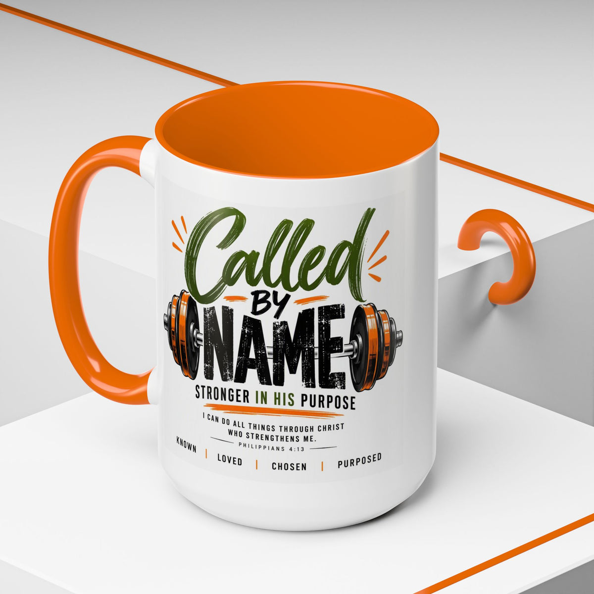 Called by Name Christian Coffee Mug – Stronger in His Purpose Inspirational Gift
