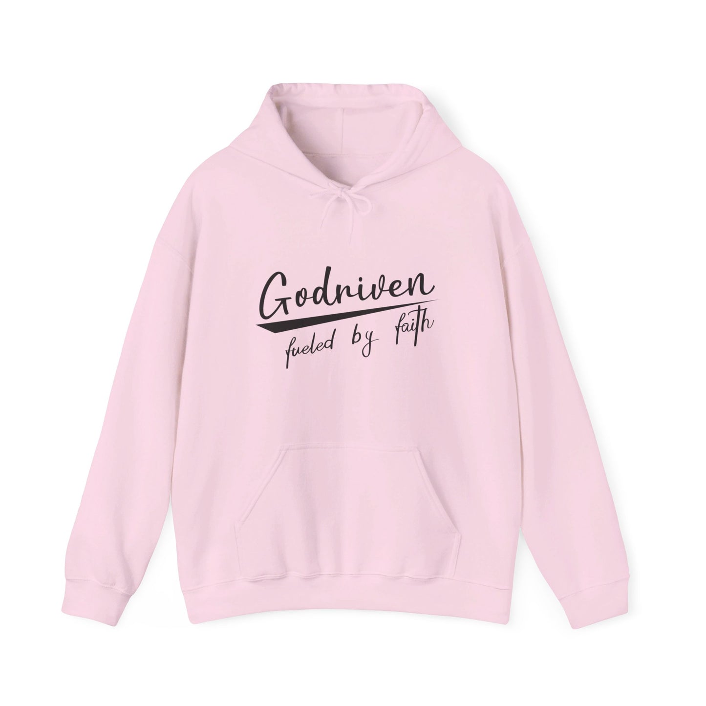 Godriven Fueled By Faith Unisex Christian Pullover Hooded Sweatshirt