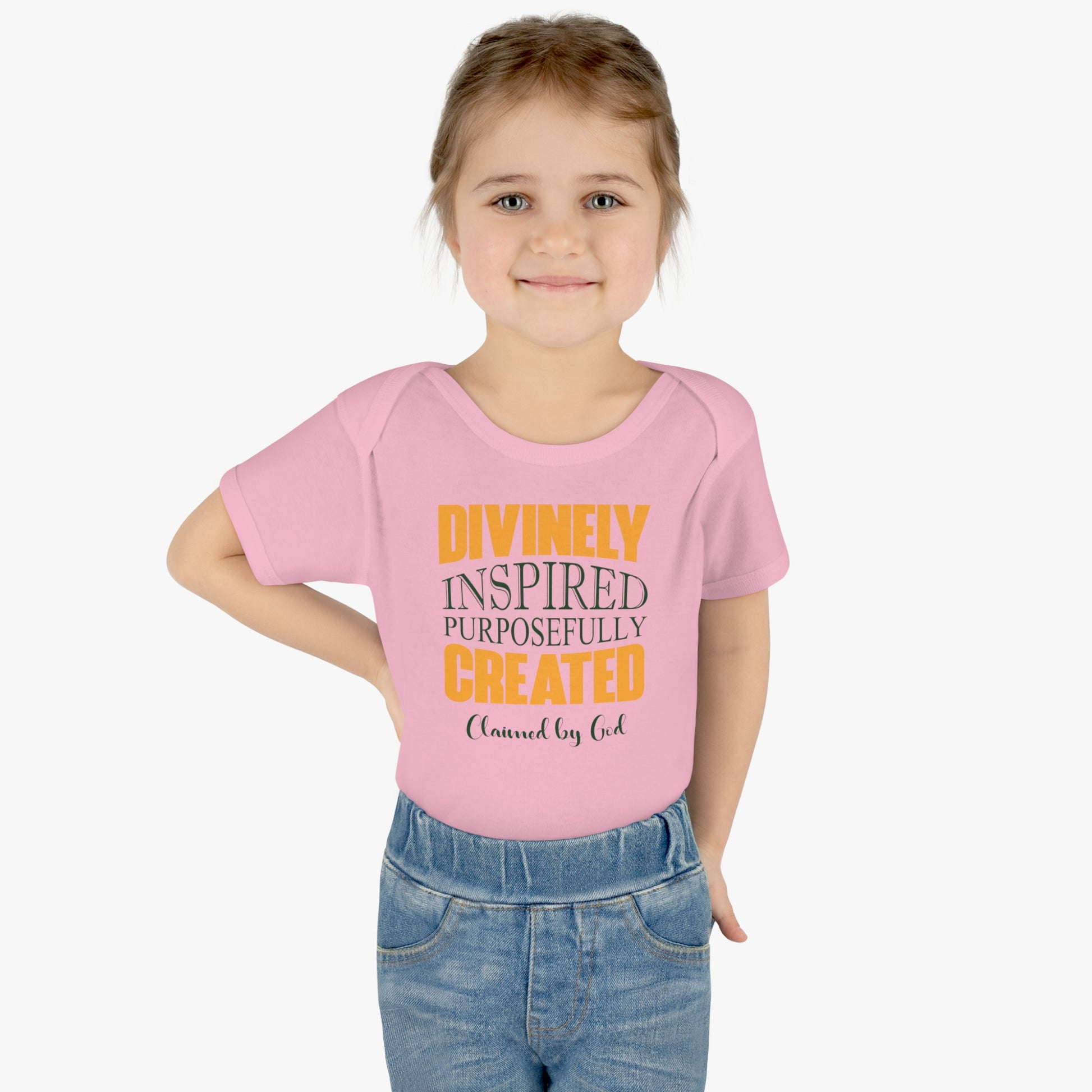 Divinely Inspired Purposefully Created Christian Baby Onesie Printify