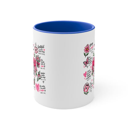 Mama: A Woman of Faith 11oz Accent Mug — Inspirational Christian Gift