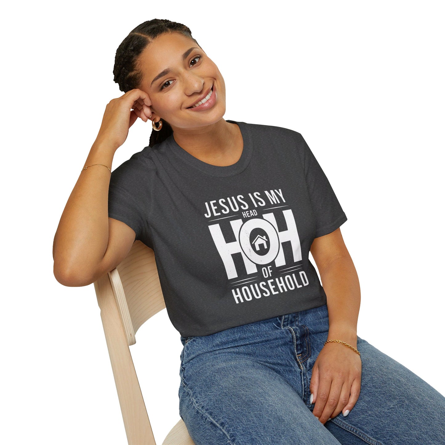 Jesus Is My Head Of Household HOH Christian Unisex T-shirt