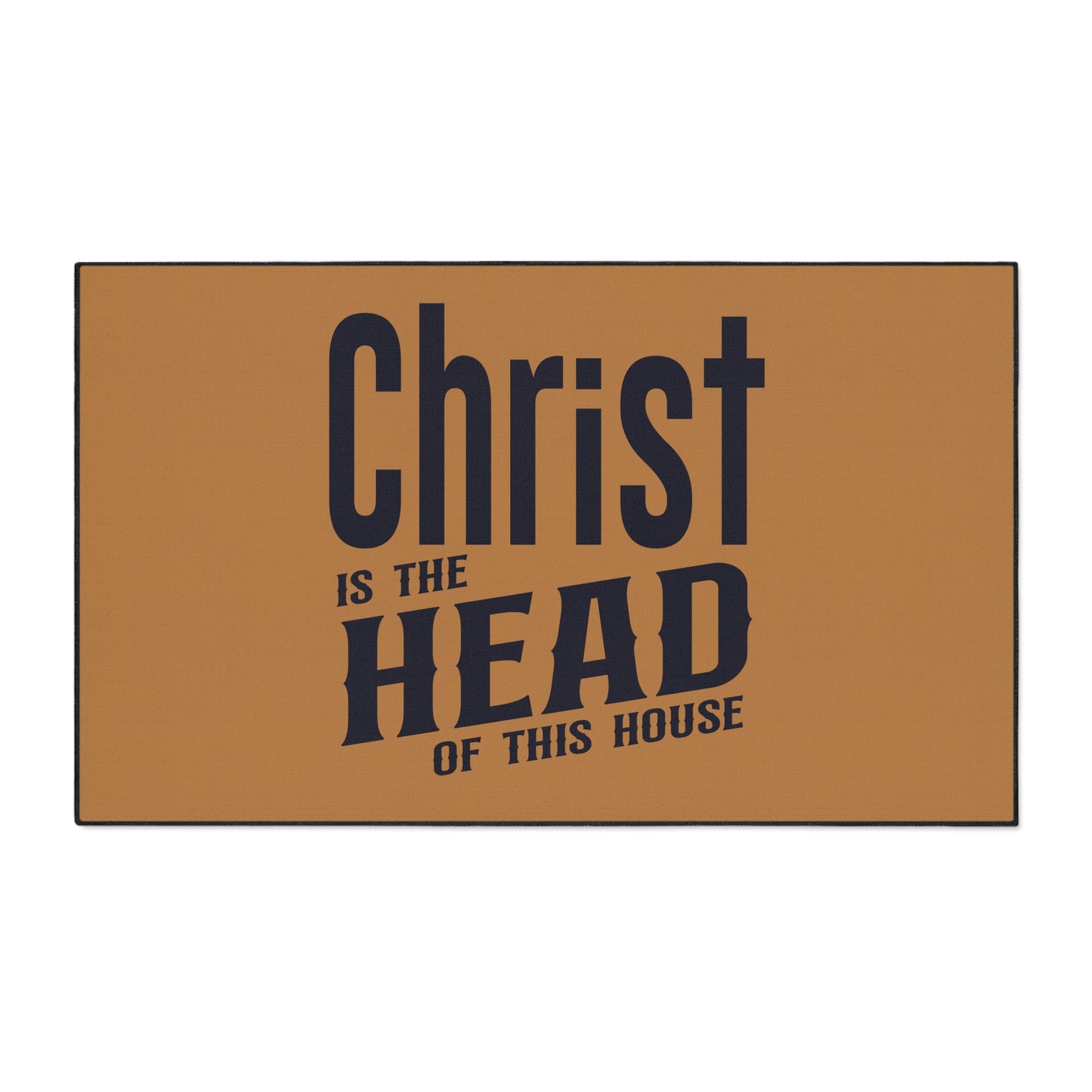 Christian Heavy Duty Floor Mat, Christ Is The Head Of This House Home Decor, Religious Entryway Rug, Scripture Welcome Mat, Inspirational