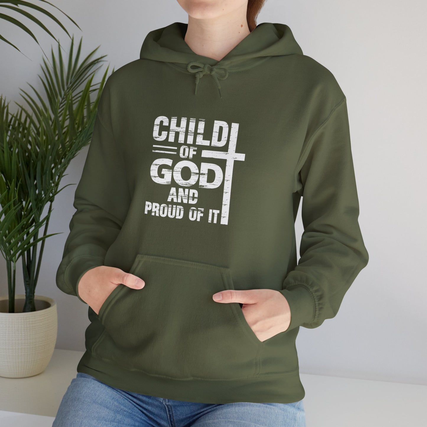 Child Of God And Proud Of It Unisex Christian Pullover Hooded Sweatshirt