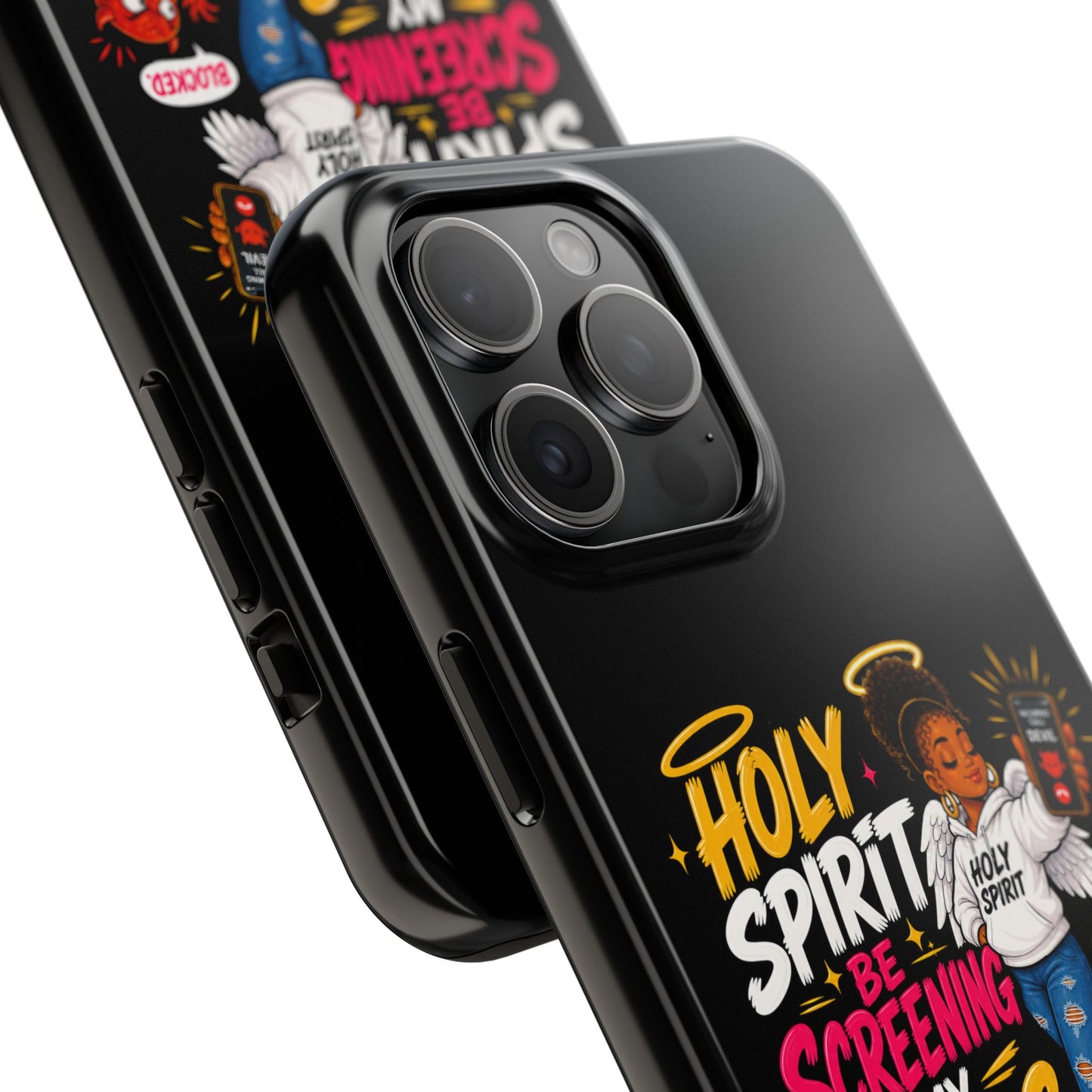 Phone Case — "Holy Spirit Be Screening My Calls" Christian Protective Tough Case - ClaimedbyGodDesigns