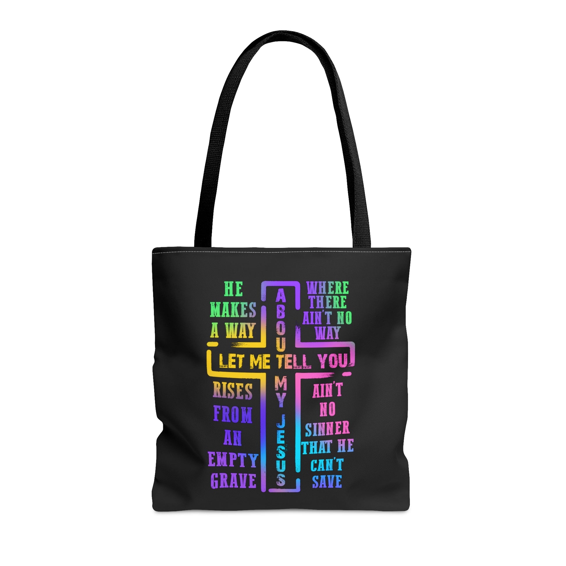 Let Me Tell You About My Jesus Christian Tote Bag Printify