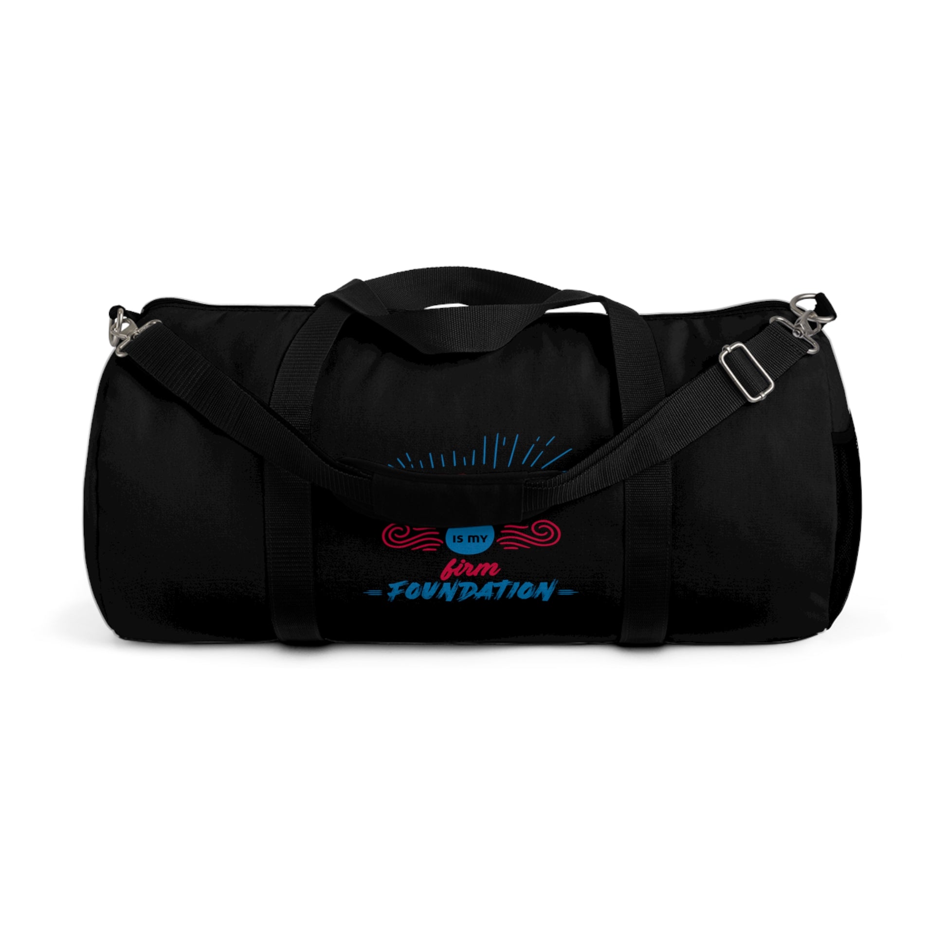 Christ Is My Firm Foundation Christian Duffel Bag Printify