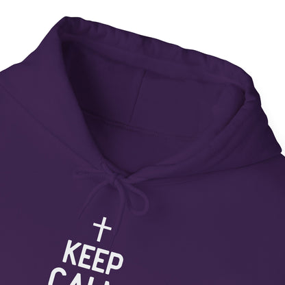 Keep Calm And Think What Would He Do (wwjd)Unisex Christian Hooded Pullover Sweatshirt
