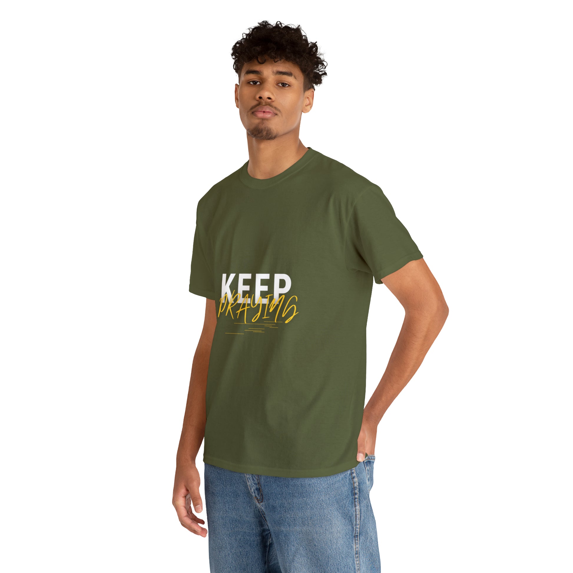 Keep Praying Unisex Heavy Cotton Tee Printify