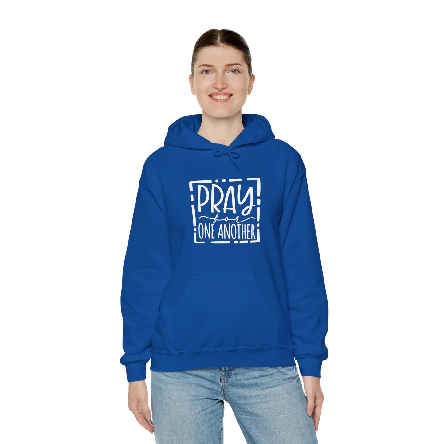 Pray For One Another Don't Quit Unisex Christian Pullover Hooded Sweatshirt