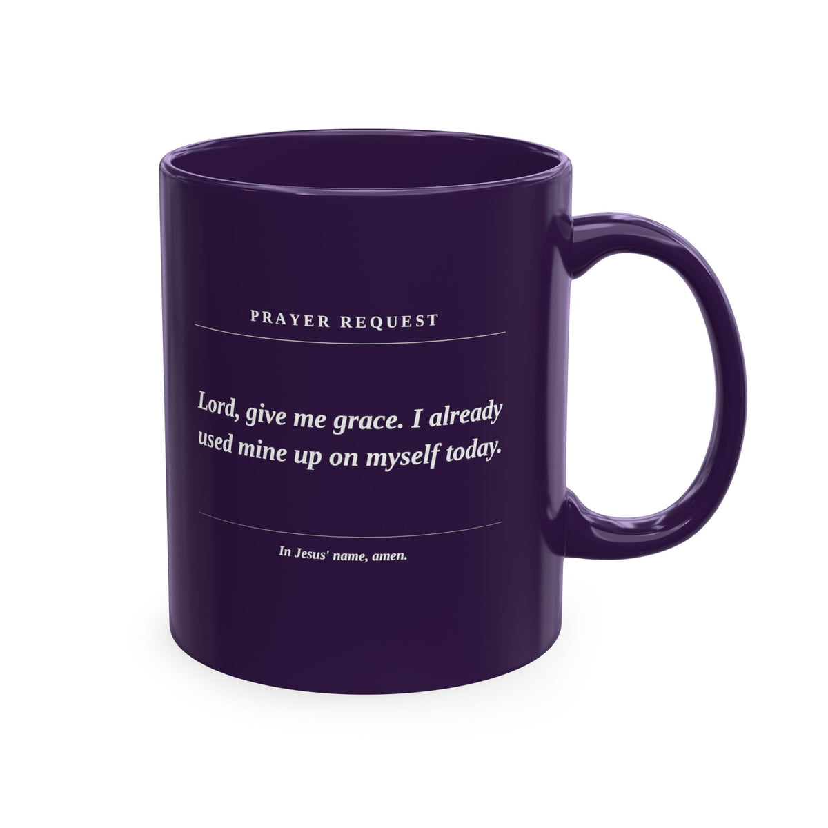 Prayer Request Mug — Inspirational Christian Coffee Cup with Daily Prayers